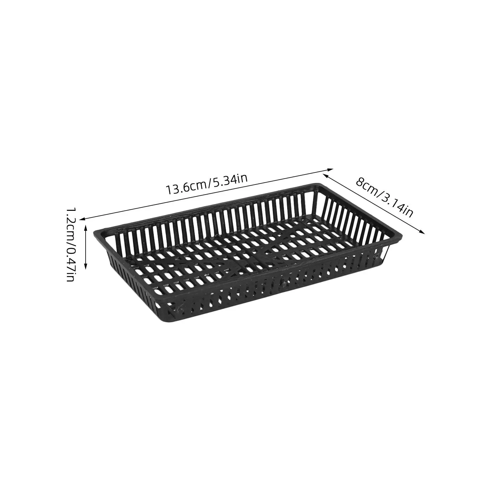 10Pcs Cultivate Pot Plastic Water Grass Basket for Aquascaping Root Aeration Drainage Healthy Growth Compatible with All Growing