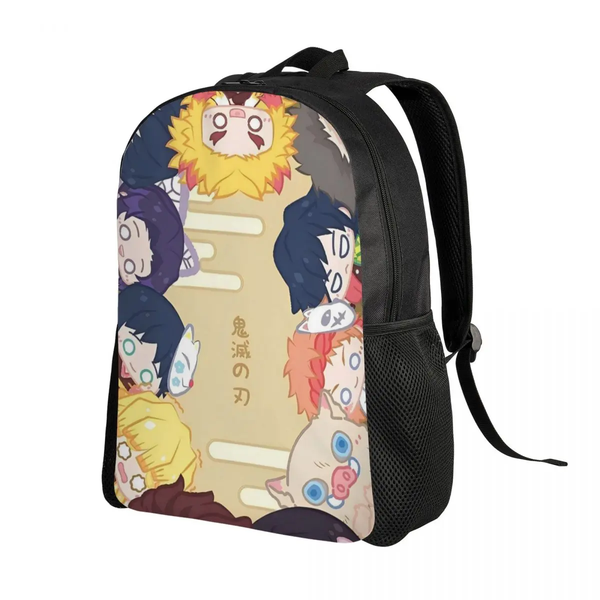 Demon Slayer Dakimakura Kawaii Anime Backpack for Men Women Cool High School Work Daypack Laptop Computer Shoulder Bag Outdoor view 3