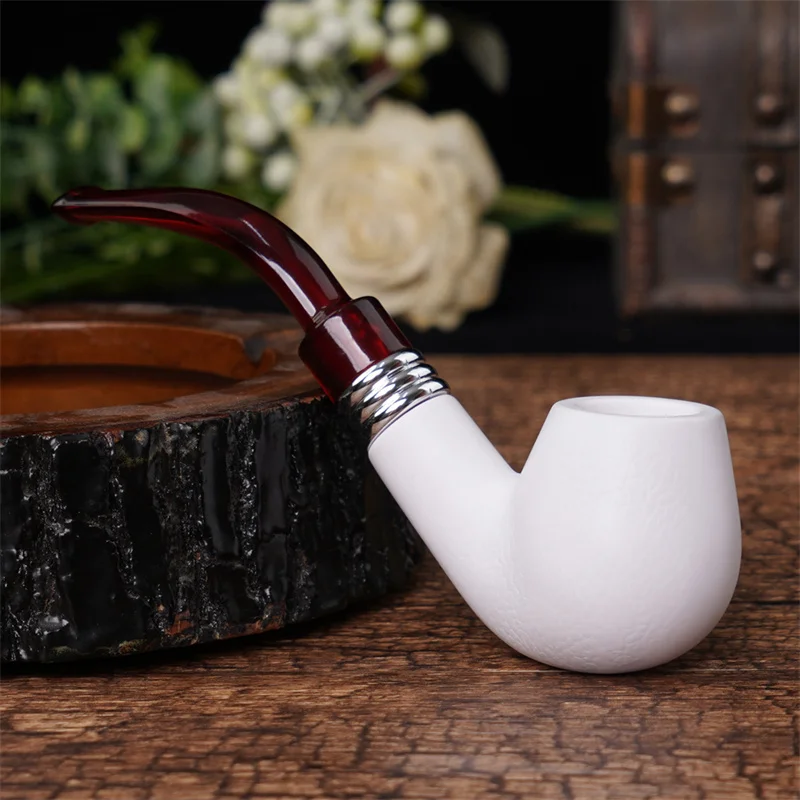 Hot sale classic imitation sea stone pipe Durable splicing pipe with rubber ring pipe Exquisite high-end gift film and televisio