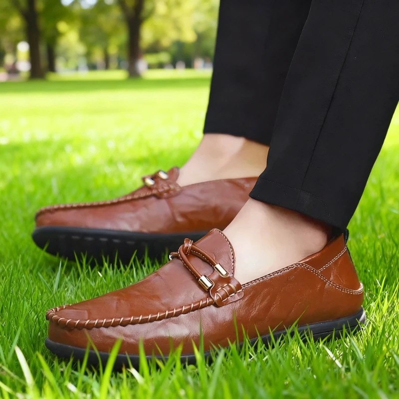 

Light Breathable Men Loafers Fashion Boat Shoes Men Classic Drive Casual Shoes Quality Leather Men Loafers Shoes
