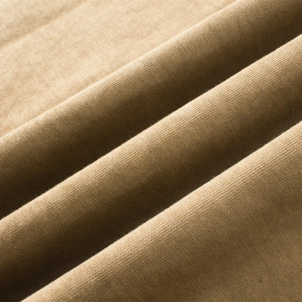 Autumn and Winter Streetwear Clothes for Man Vintage T-shirts Retro Distressed Street Style Cotton Casual Men‘s Long Sleeve Tees