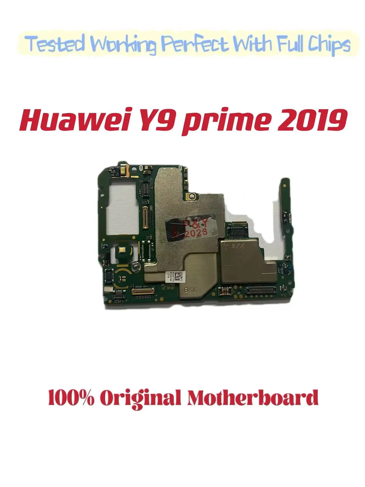 

Original Unlocked Main Board For Huawei Y9 prime 2019 Mainboard Motherboard Unlocked With Chips Circuits Flex Cable