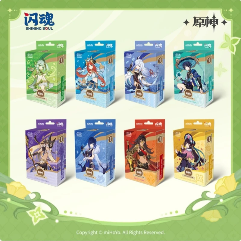 

SHININGSOUL Genshin Impact TCG Series Card Official Genuine Game Periphery Collection Battle Toy Cards Exquisite Festival Gifts