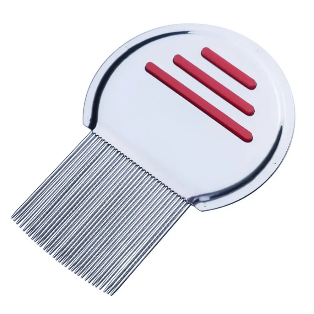 Peine de acero inoxidable de súper densidad para lindas y piojos, cepillo para pulgas, tratamiento para lindas y piojos, peine para piojos con dientes de acero inoxidable