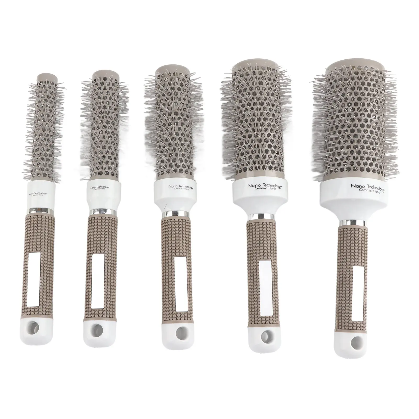 

5pcs Round Brush Set Heat Conduction Hairbrush Comb Hairdressing Tool Set for Blow Drying Curling