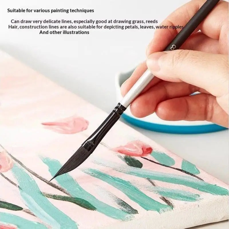 Set di pennelli in nylon per gouache acquerello e belle arti_voghion.com