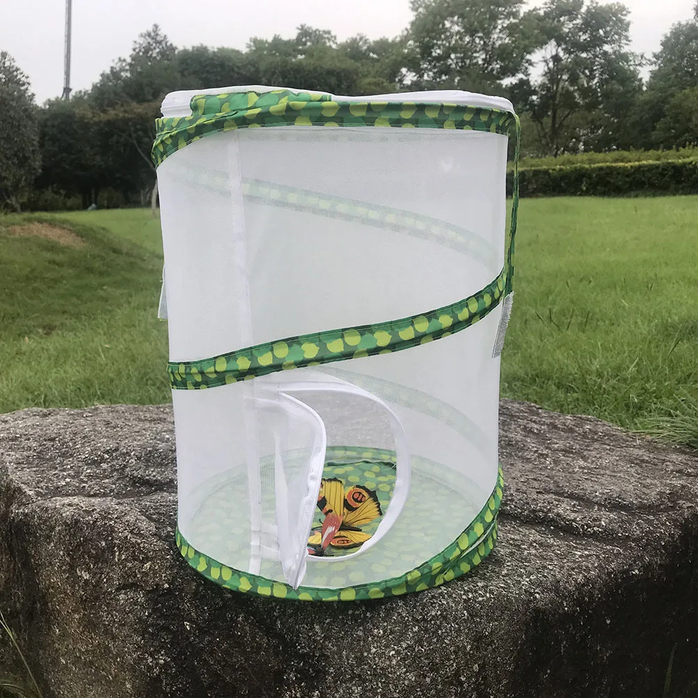 

Outdoor Transparent Mesh Breeding Cage Portable Foldable Butterfly Observation Box Nature Exploration Insect Trap