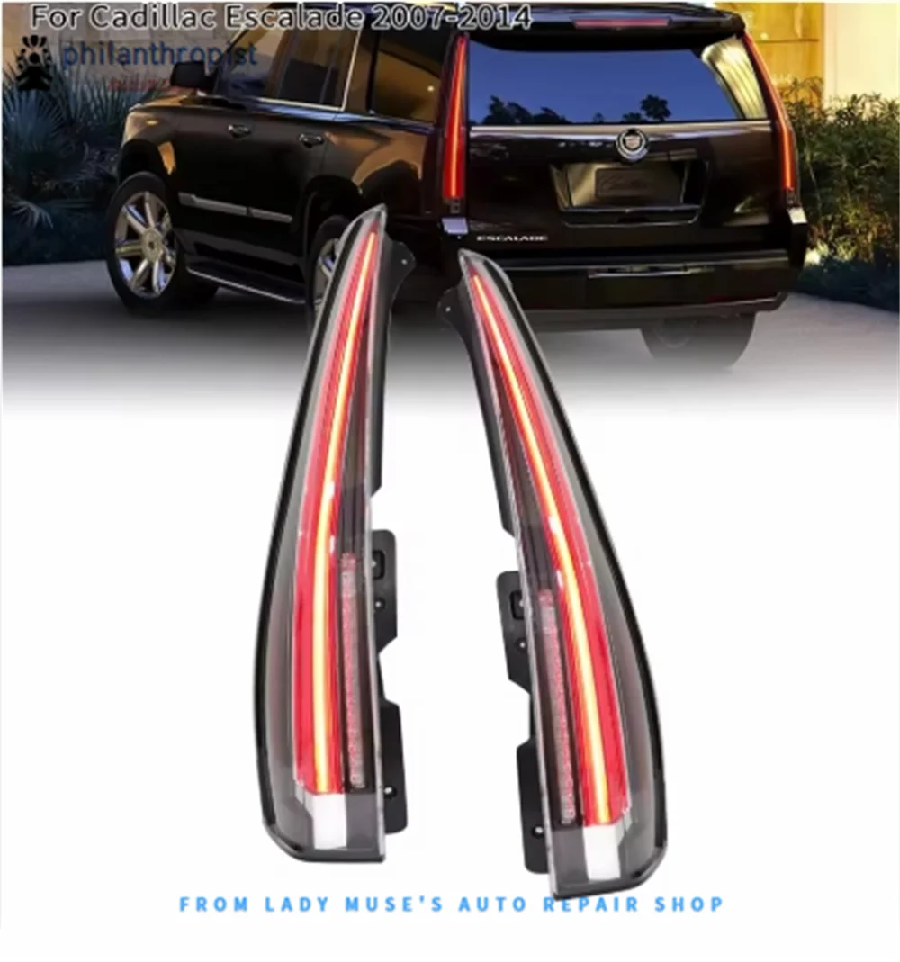 Gruppo fanale posteriore per Cadillac Escalade 2007-2014 Luce di guida a LED Luce freno a LED Indicatore di direzione sequenziale a LED