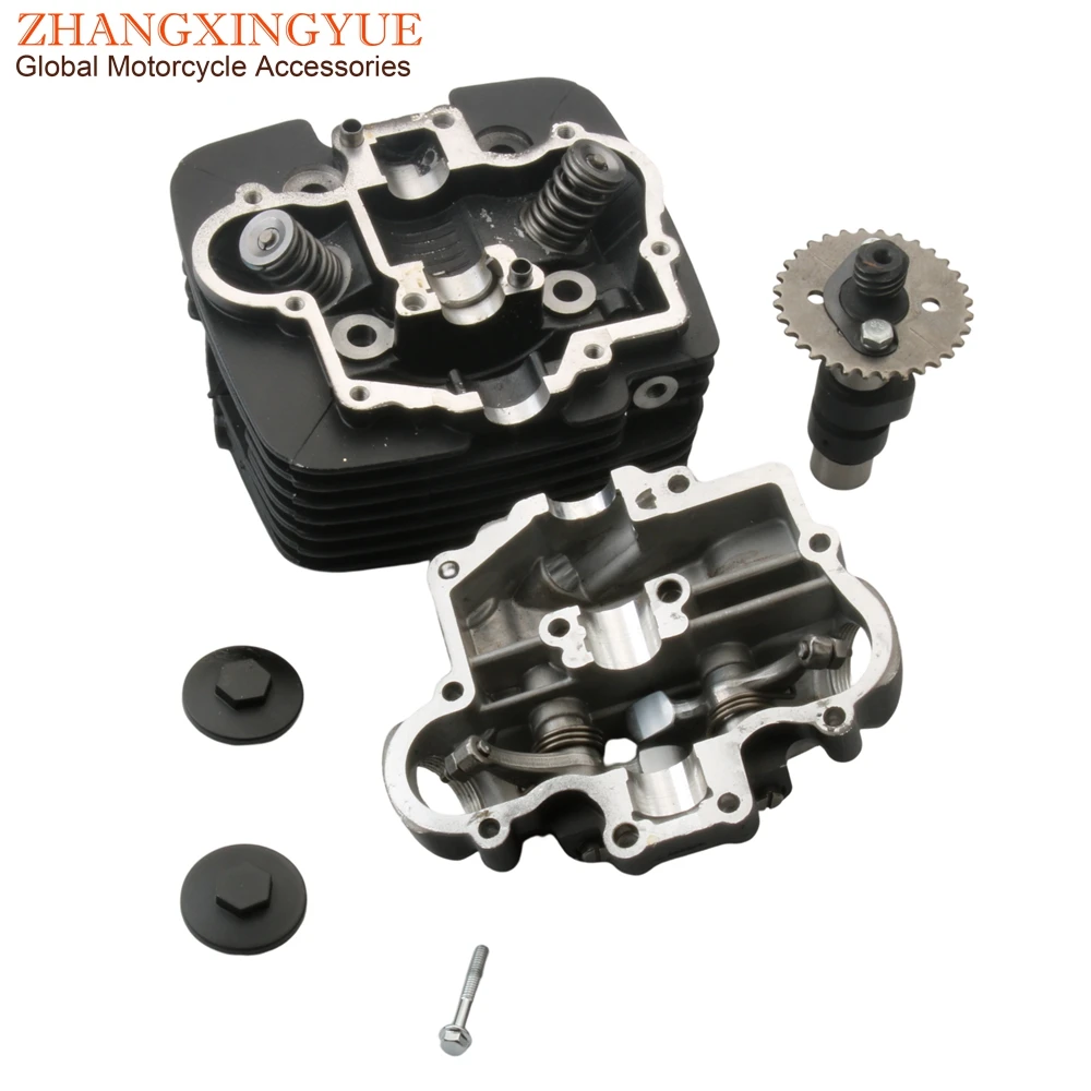 Motorcycle Cylinder Head Assembly & Rocker Camshaft For Suzuki EN125 EN125-2A EN125HU EN 125cc 2003-2009 GZ125 Black 157FMI