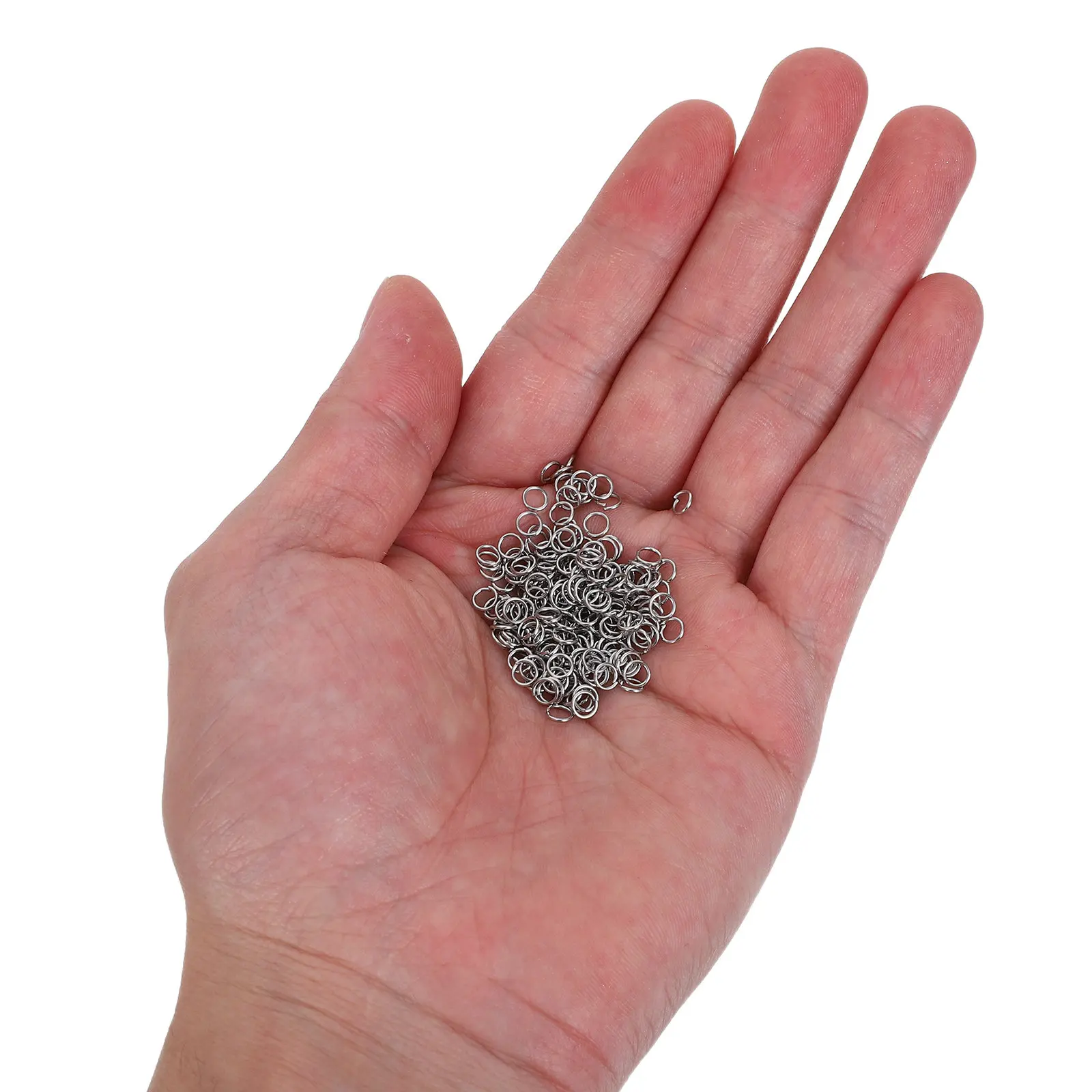 800Pcs Stainless Steel Jump Rings Open Connectors 4Mm Jewelry Making Keychains Earrings Necklace Connectors Jewelry Jump Rings