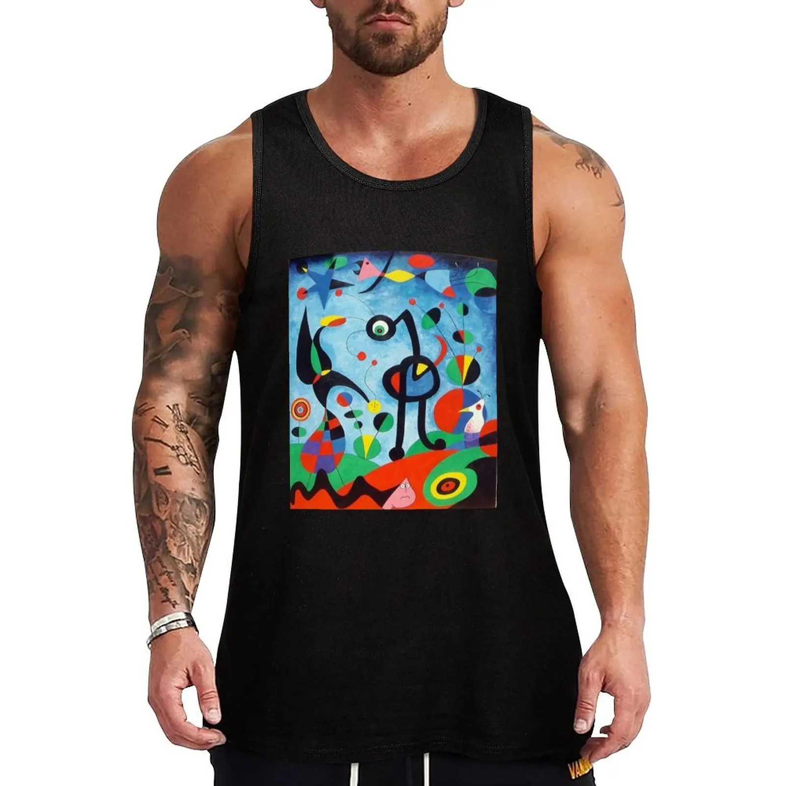 

Joan Miro Garden Tank Top Moisture Wicking Tank Top Workout Gym Athletic Shirt