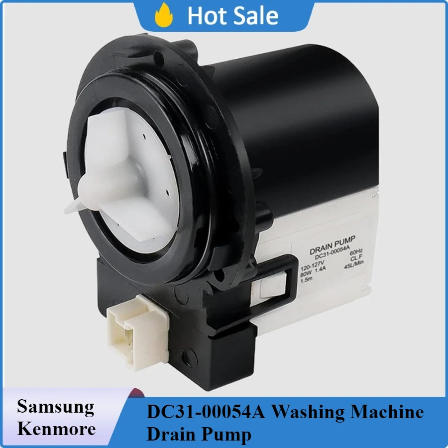 DC31-00054A Washing Machine Drain Pump Replacement - Compatible with Samsung, Kenmore Washers,High-Performance Water Pump-120V