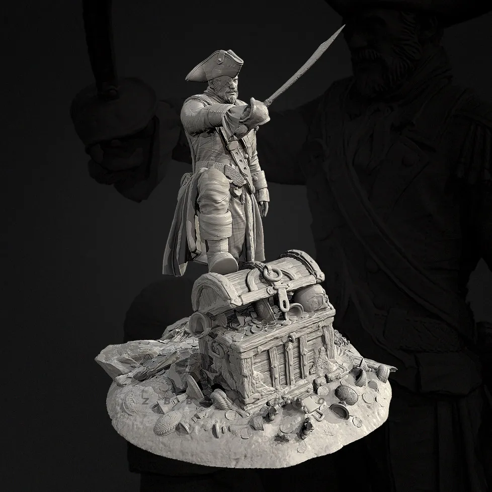 Overall heights 50mm 75mm Resin soldier kits Need to self draw and assemble（3D Printing ）TD-7827/3D