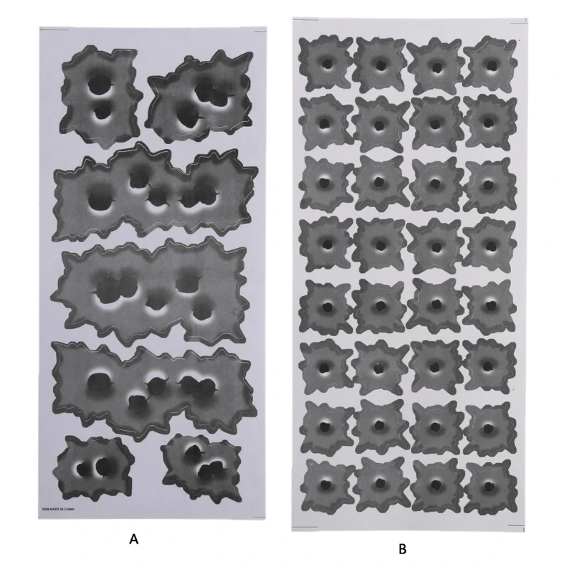 QM-pegatina con agujero 3D, calcomanía simulación grietas para decoración coche, motocicleta y portátil