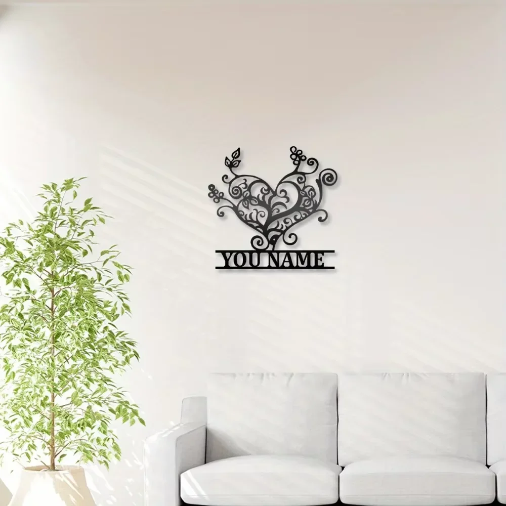 

Exclusive 1pc Custom Romantic Heart Name Wall Art. Personalized 3D Love Decor for Couples. Ideal Wedding & Valentine's Gift.