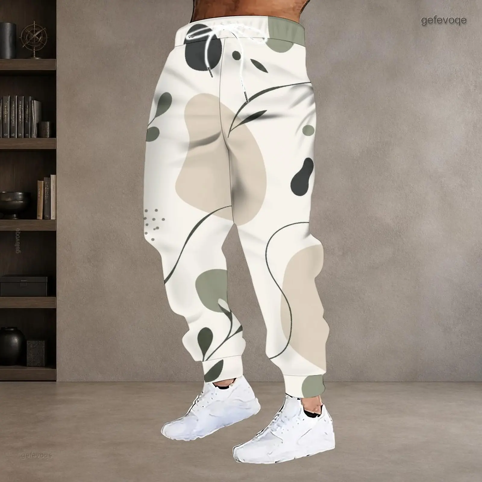 Men's Printed Drawstring Joggers — product detail 18