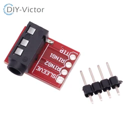 3.5mm Plug Jack Stereo Plastic + Metal TRRS Headset Audio Socket Breakout Board Extension Connector Module 3.5mm Jack
