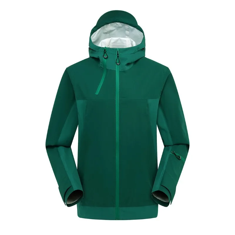 Hard shell outdoor jacket for men and women, windproof and waterproof mountaineering jacket