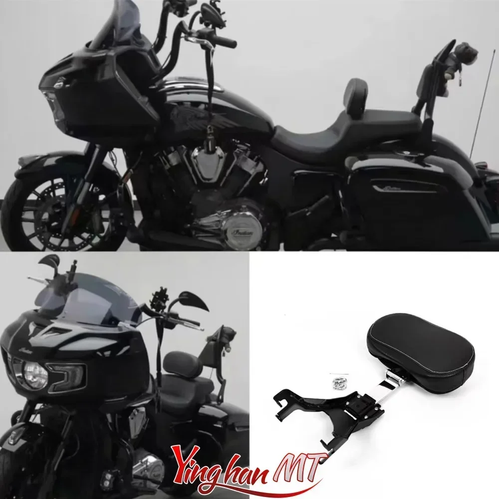 Motorcycle Plug In Driver Rider Backrest Pad For Indian Challenger Pursuit Elite Dark Horse Limited 2020-2023