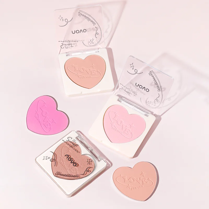 أحمر خدود الخد، ألوان مختلطة، أحمر خدود البودرة، تحديد وتسليط الضوء على الوجه، متألقة أو غير لامعة، خفيفة الوزن، ناعمة #4