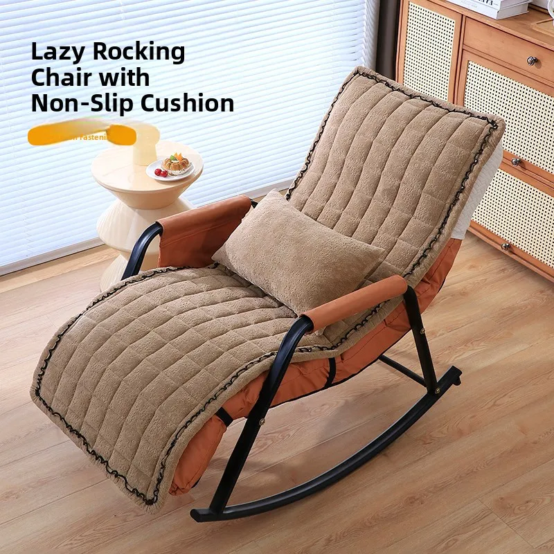 

Thickened Winter Rocking Chair Mat Detachable Washable Anti-slip Home Use Lazy Chair Pad Rectangular Memory Foam Cushion