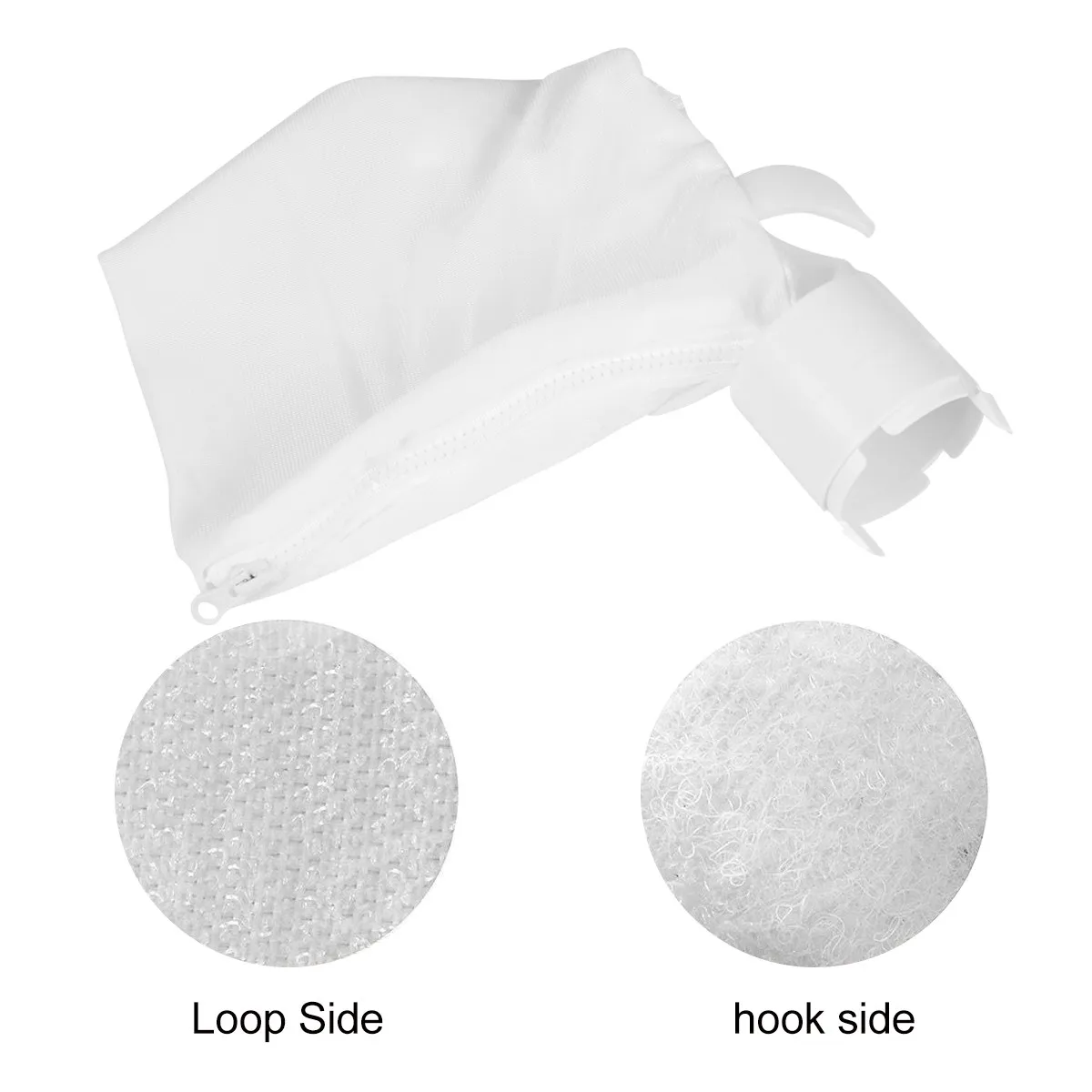 Pool Cleaner Replacement Mesh Bag Zippered Large Capacity Foldable Storage Compatible with Polaris 360 380 Vacuum Cleaner Leaf