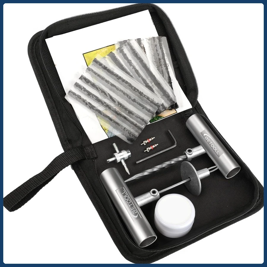 

Профессиональный комплект для ремонта проколов шин для тяжелых условий эксплуатации, 24 шт., для мотоцикла, грузовика, трактора, квадроцикла, прицепа,