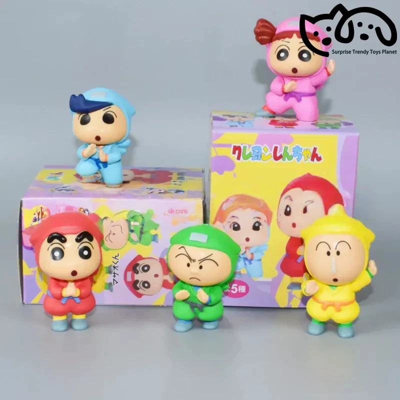 

Crayon Shin-chan Ninja Theater Version Blind Box Trendy Toy Figurine Decorative Desktop Ornament Cartoon Anime Cute Model Decor