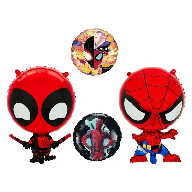 

Deadpools Aluminum Balloon SpiderMans Cartoon Anime Children's Toys Filled Hydrogen Flyable Boys Girls Birthday Party Decoration