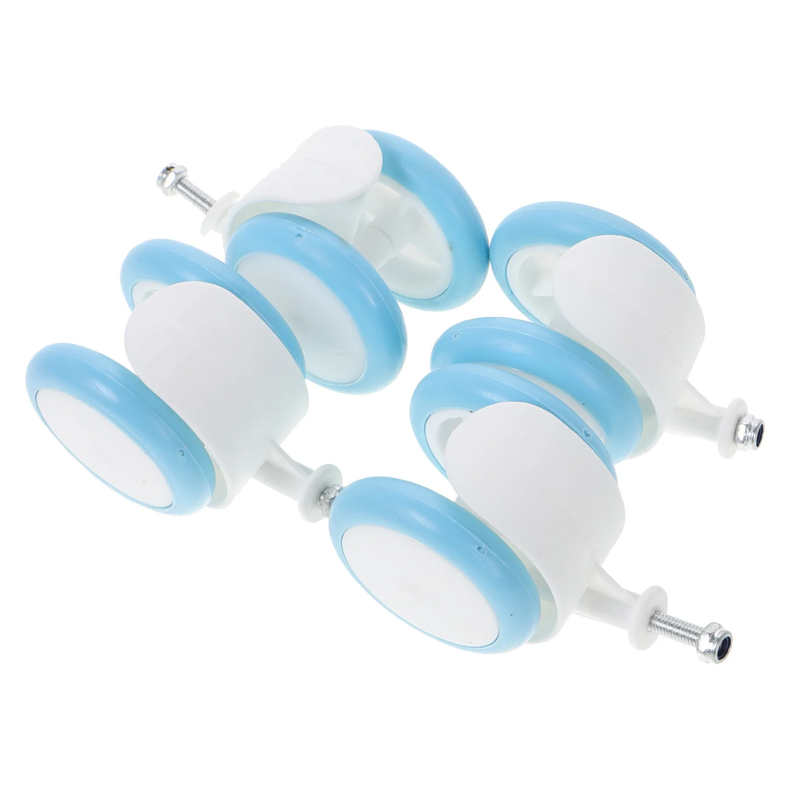 

4Pcs Baby Cart Walker Replacement Wheels Universal Plastic Rubber Wheels Push Cart Accessories Infant Walker Parts Smooth