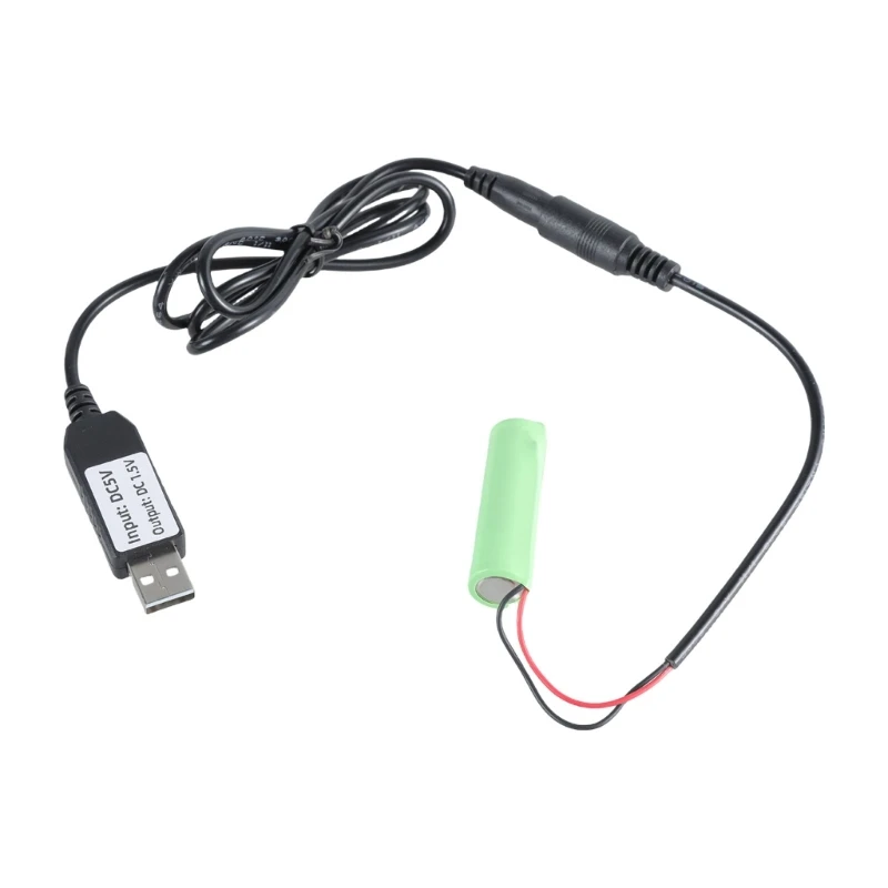 

462E USB Battery Eliminators Line USB 5V 2A to 1.5V AA LR6 Battery Power Cable for Clocks Thermometers