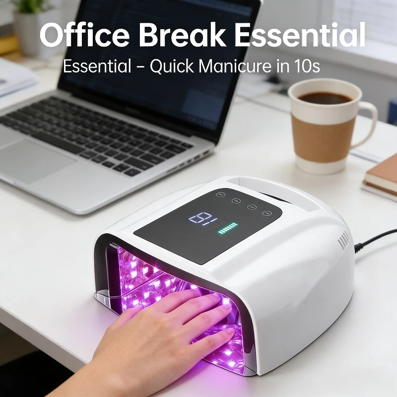 Nueva lámpara de uñas recargable, secador de esmalte de Gel inalámbrico, luz LED UV para uñas, luz de manicura, lámpara UV inalámbrica de apagado automático para uñas