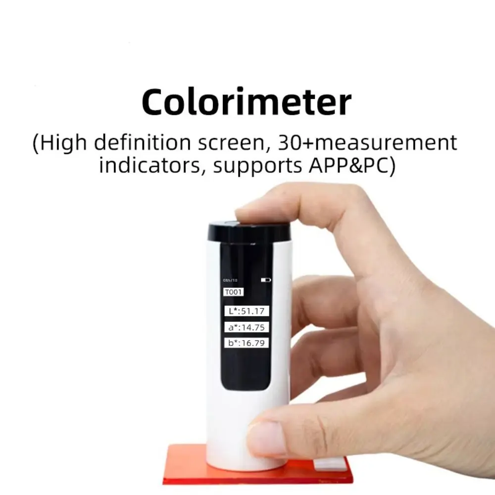D/8 Structure Portable Colorimeter 8mm Caliber Quick Matching Digital Chromatic Aberration Tool Large Data Storage Mobile APP