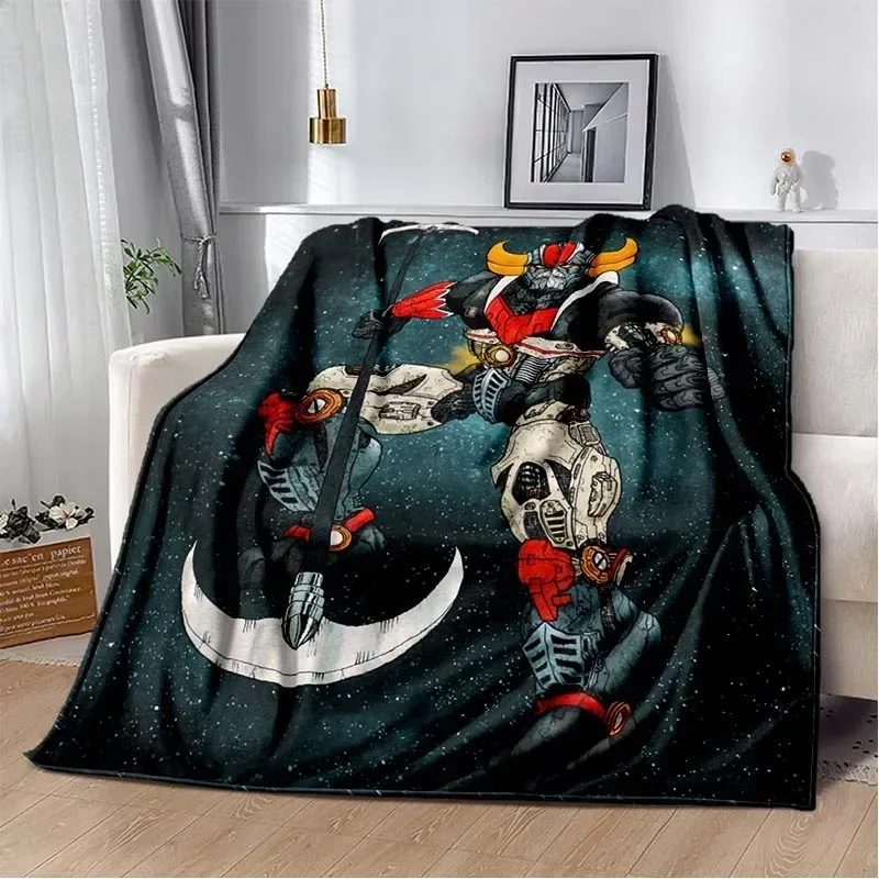 2026 Goldorak Actarus Mazinger Z Blankets UFO Robot Grendizer Anime Wool Throw Blanket Bed Sofa Printed Ultra-Soft Warm Bedsprea