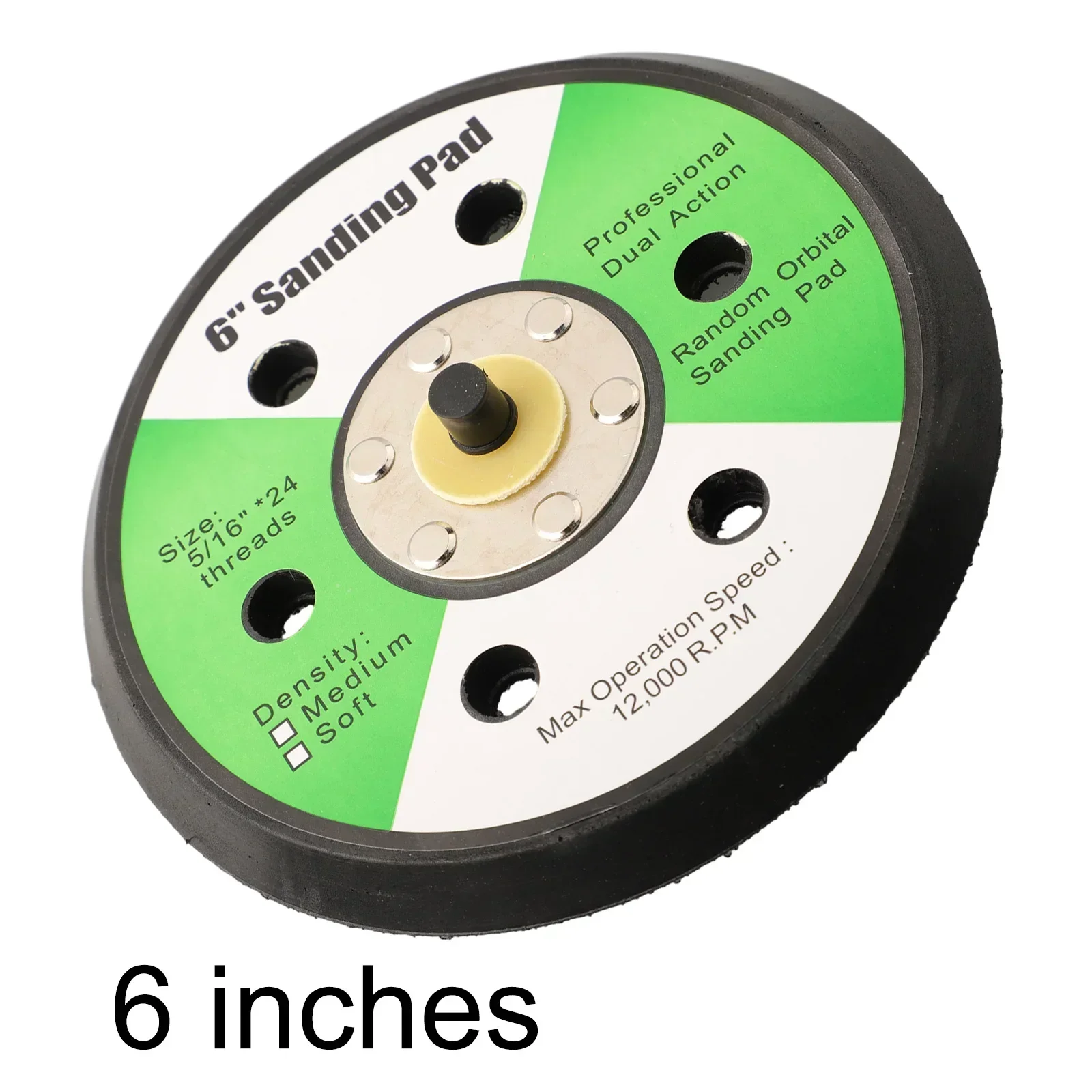 1Pc 150mm Backing Pad W/ 6 Hole Polishing Pad Holder Hook&Loop Sponge Sanding Disc Backer Electric Polisher Sander Tool Parts