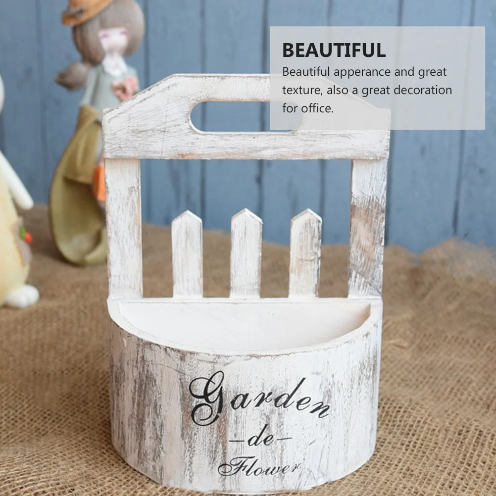 

Rattan Flower Stand Vintage Wall Hanging Plant Rack For Home Office Garden Decor Retro Flowerpot Creative Plant Container