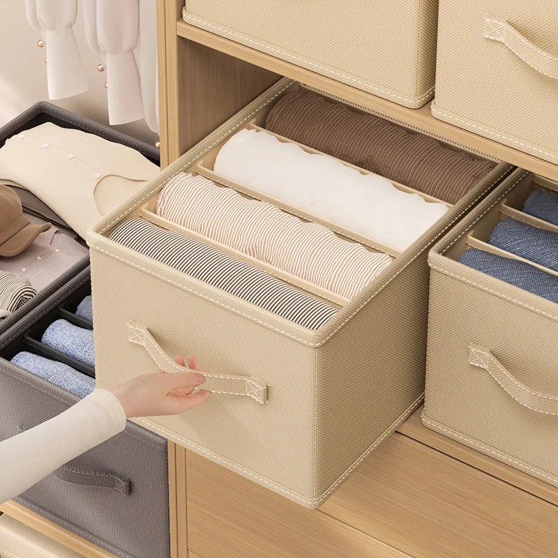 

Closets Clothes Organizer Pants Jeans Storage Box Cabinet Drawer Organizer Underwear Socks T-Shirt Wardrobe Storage Organizers