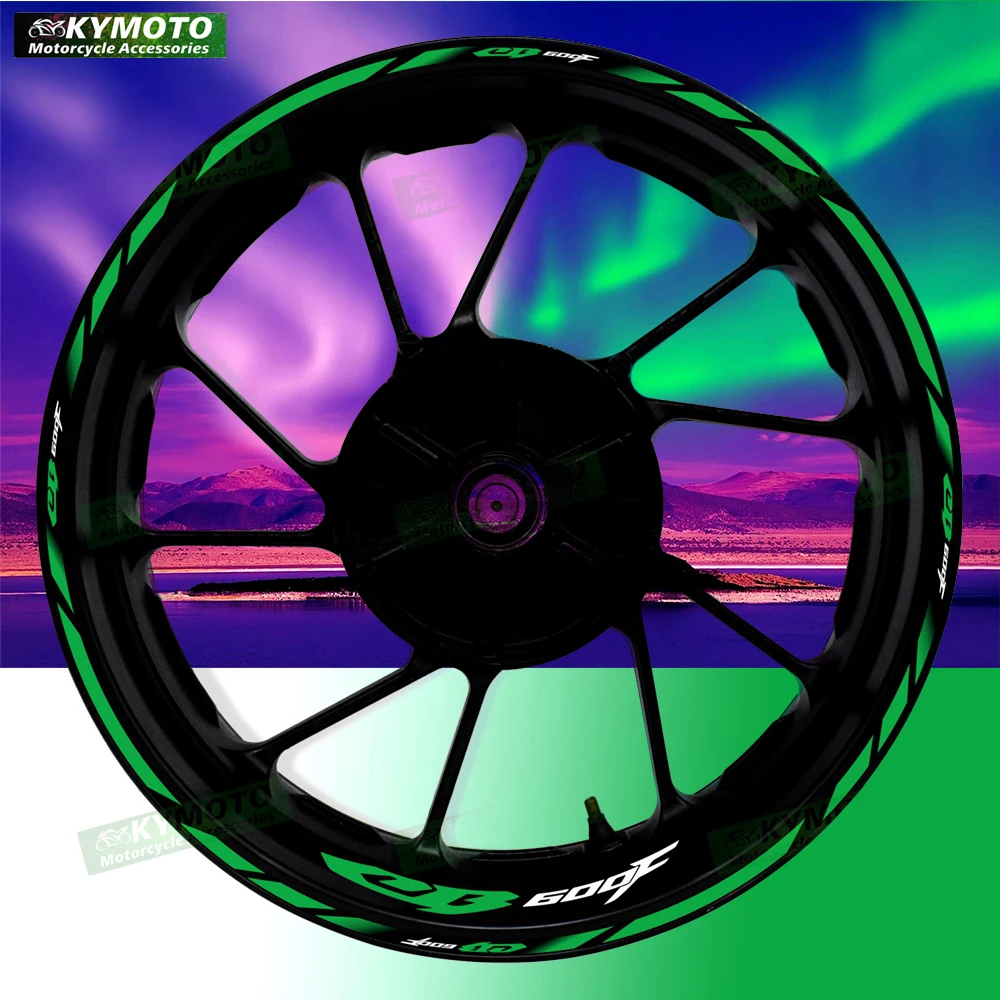 

Для Honda CB600F CB 600F аксессуары для мотоциклов 17-дюймовые наклейки на передние и задние колеса ступица светоотражающие полосы наклейки украшения