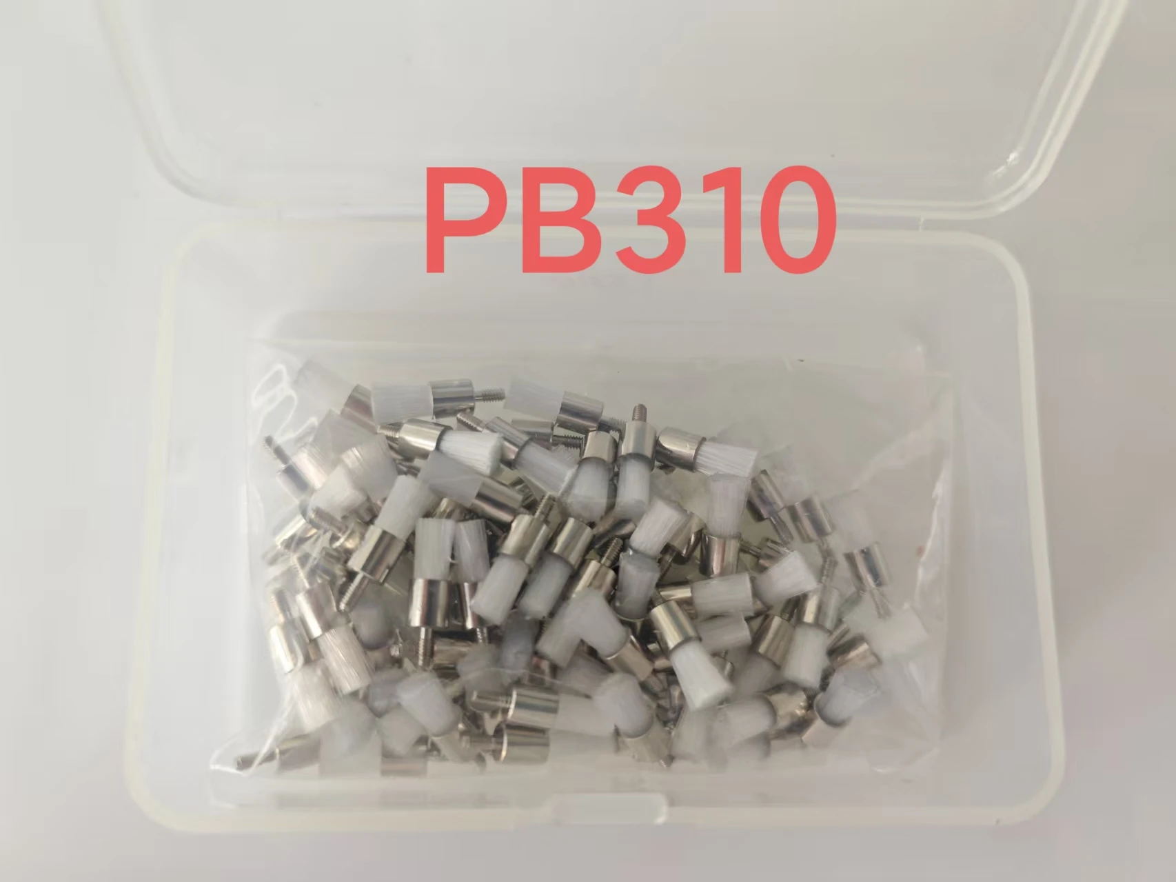 100PCS Dental Prophy Brushes Latch Style Flat Bowl White Nylon Dentist Polishing Prophy Brush PB310 PB340 PC310 PC340 for Oral C