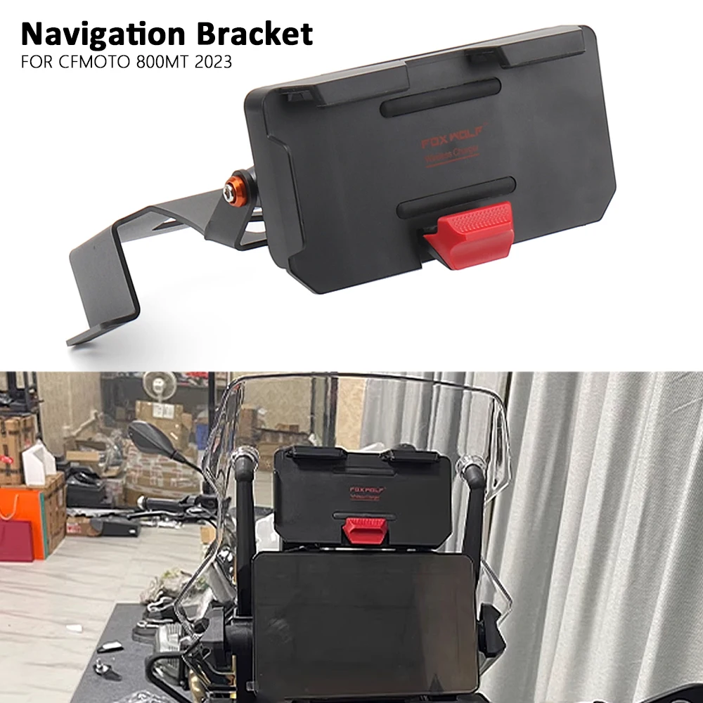 Motorcycle Accessories For CFMOTO 800MT 2023 Mobile Phone GPS Navigation Bracket Mounting Bracket 22MM 800Mt 800 MT