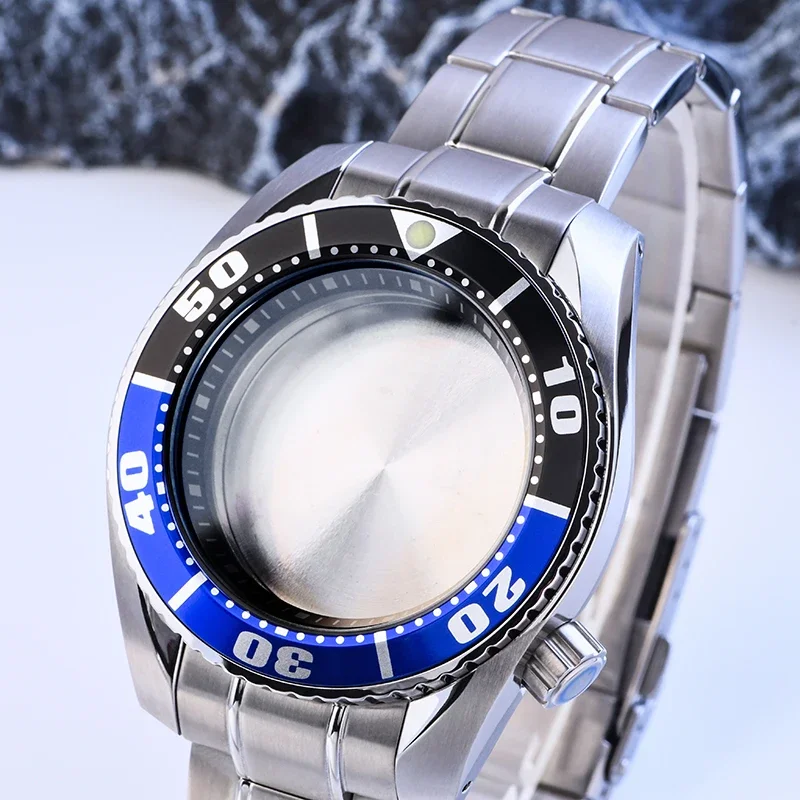 

HEIMDALR Watch Parts Solid 42mm Polished Stainless Steel SBDC/Sumo Case Blue Black Bezel Sapphire Suitable For NH35/36 Movement