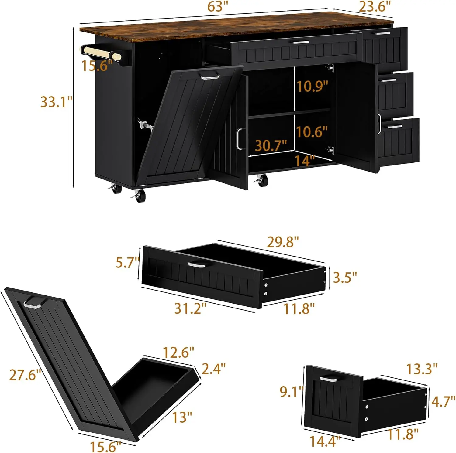Thumbnail 2 - #20 Rolling Kitchen Islands List of Top Picks