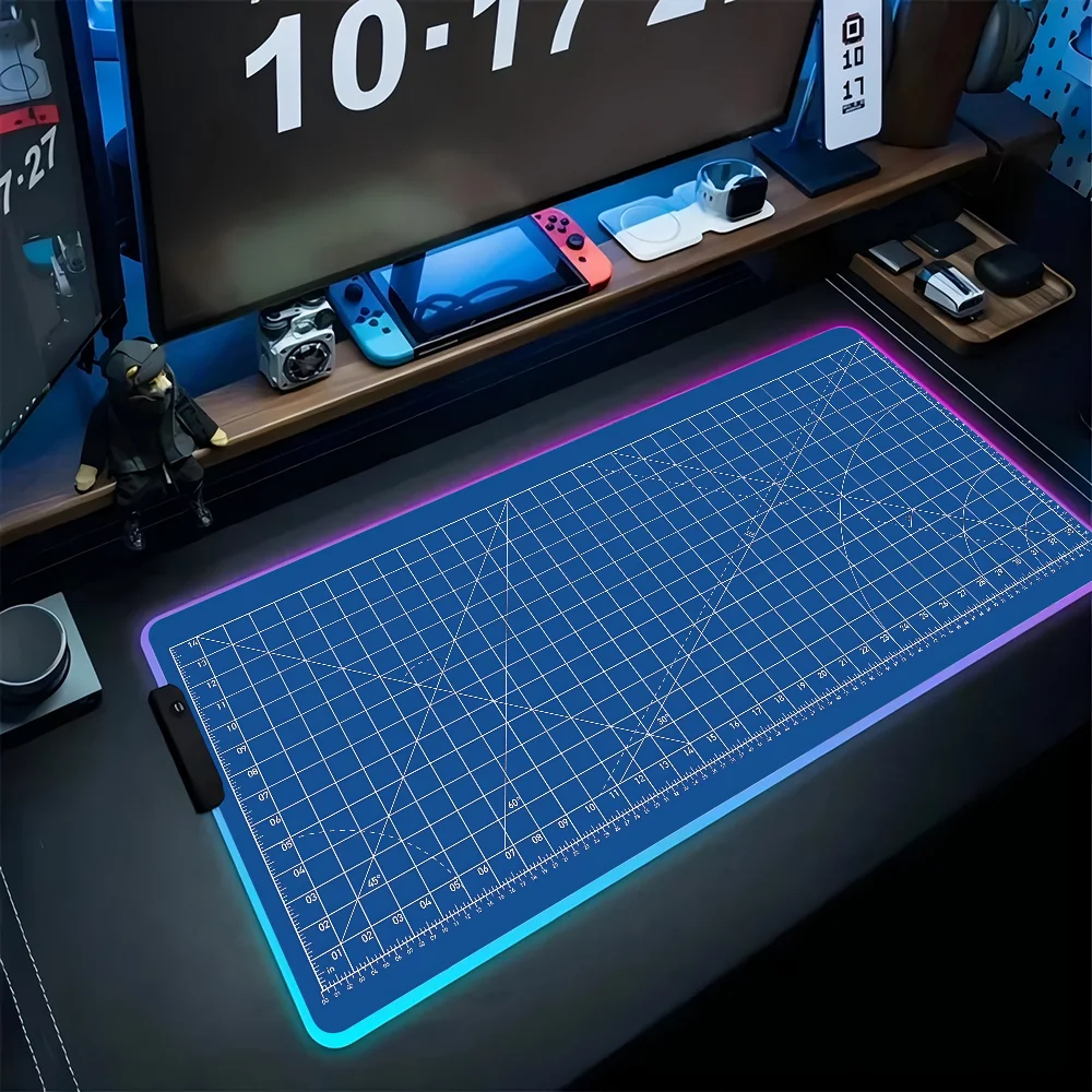 Cutting Mat Switch Patent  Mousepad XXL RGB Gaming Mouse Pads HD Black Gamer Accessories Large LED