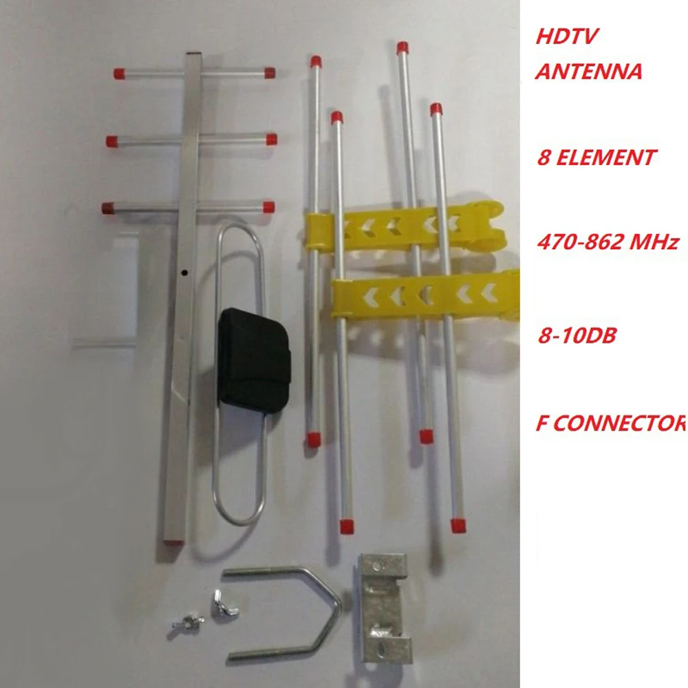 

ТВ-антенна 470–860 МГц, цифровая ТВ-антенна для HDTV DVBT DVBT2, 470–860 МГц, уличная ТВ-антенна, цифровая усиленная HDTV-антенна