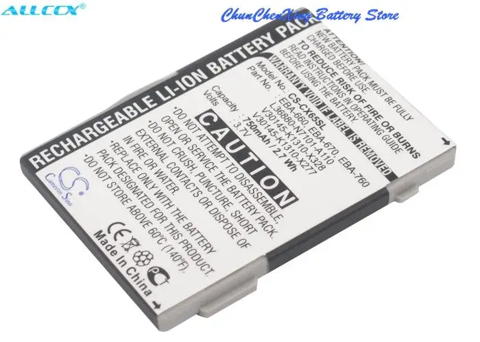 Cameron Sino Batería de 750 mAh para Siemens CXT70, CXV65, CXV70, M65, M75, M8, S65, S65V, S66, S75, SK65, SP65