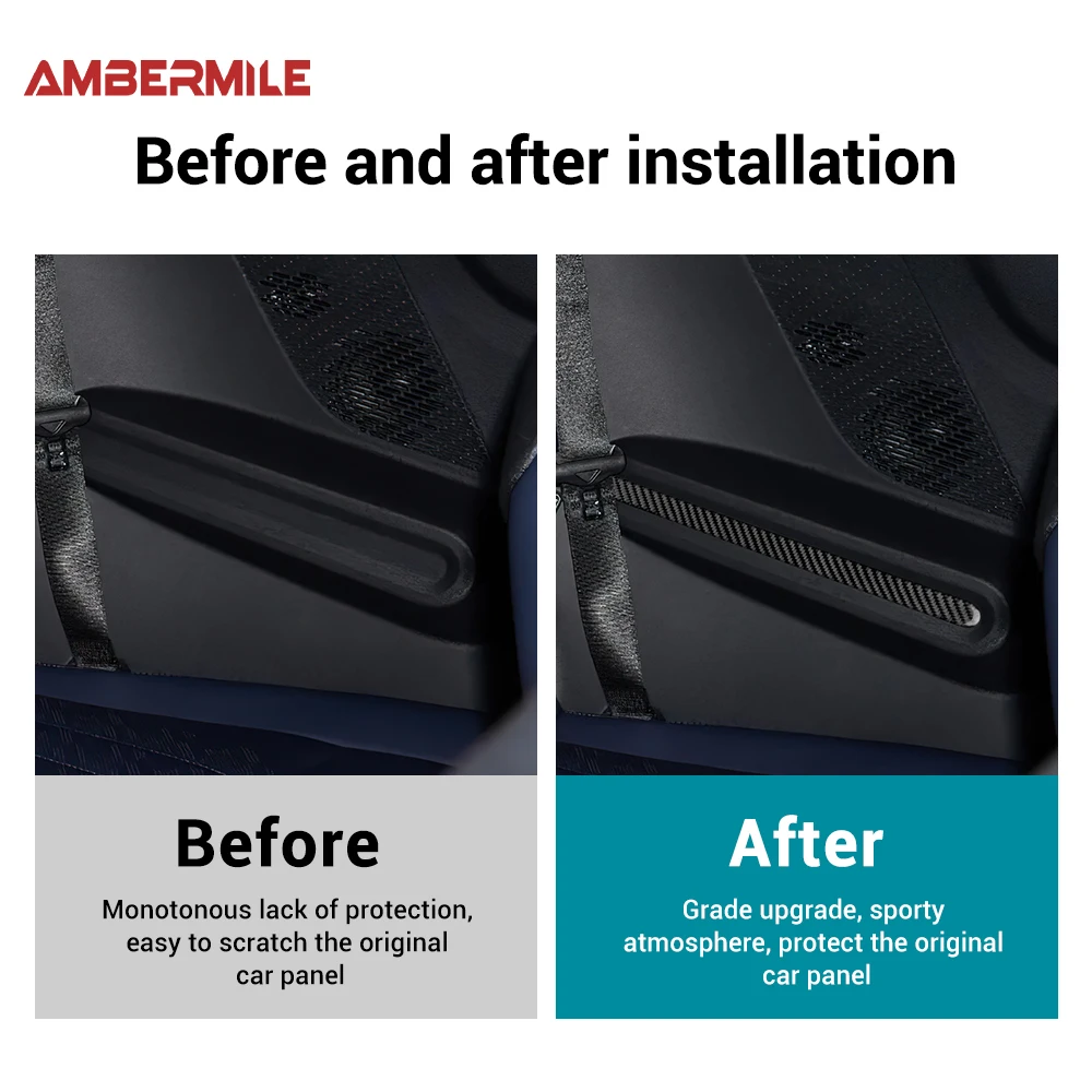 For Mini S F66 F67 2024 2025 Car Door Decorative Strips Interior Sticker Real Soft Carbon Fiber Panel LHD RHD