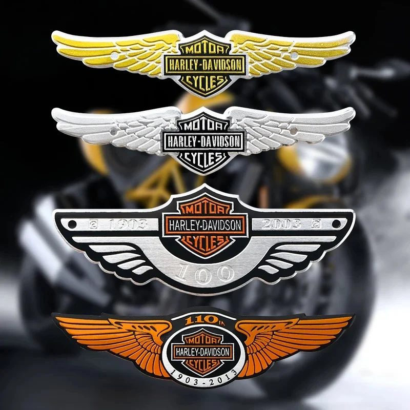 For Harley Davidson Winged Logo Vinyl Decal 3D Stickers Motorcycle Tank Helmet Motorcycle Accessories
