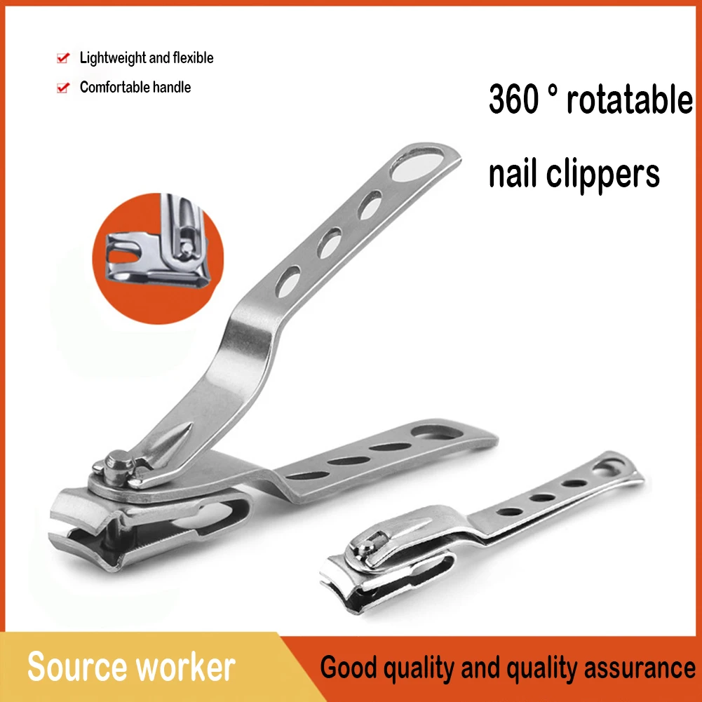 360 Degree Rotary Cuticle Nail Clipper Fingernail Toenail Cutter Scissors Nail Clipper Fingernail Toenail Cutter Trimmer Scissor