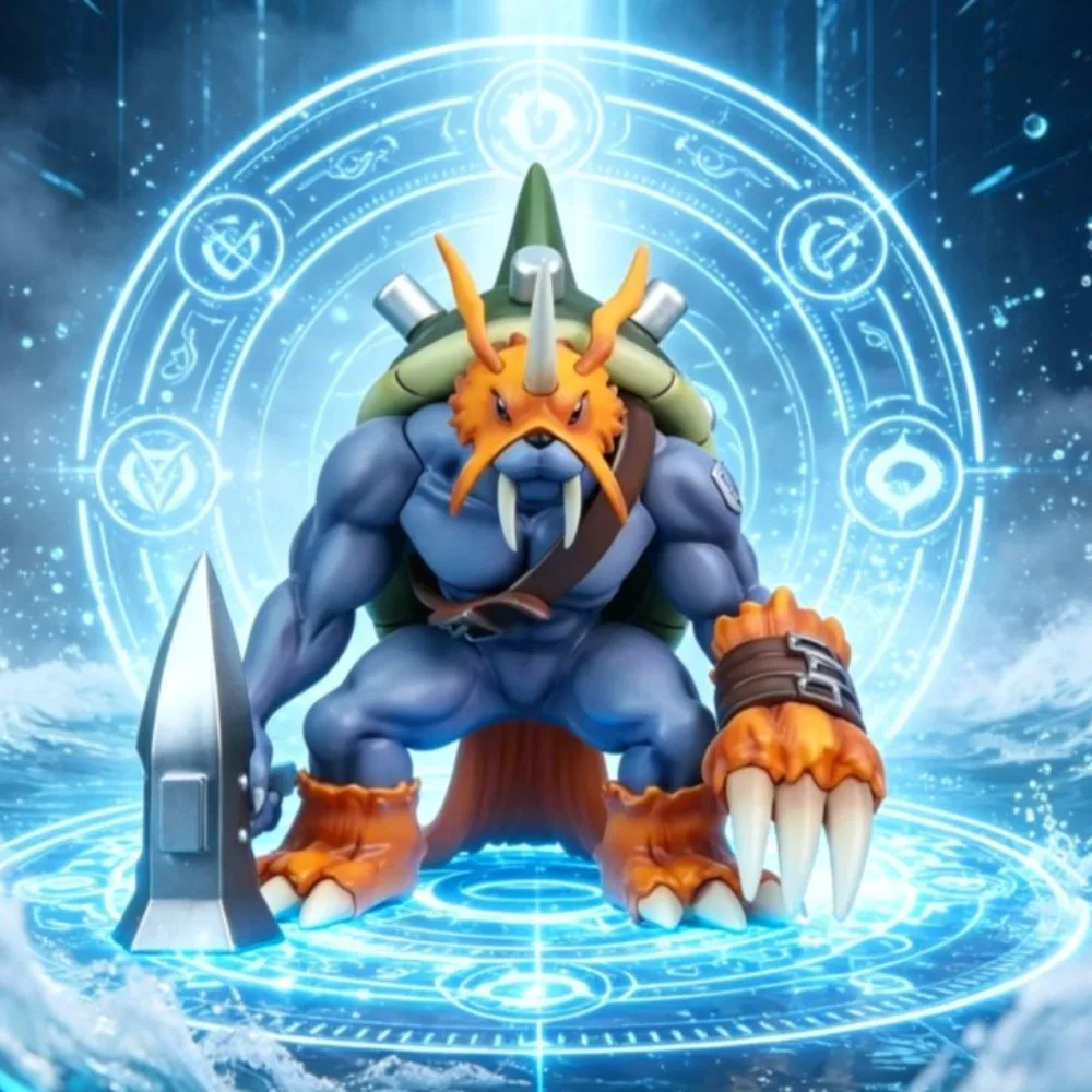 21cm Anime Figure Zudomon Digimon Adventure Action Figures Pvc Statue Desktop Ornamen Collection Model Toys Gifts