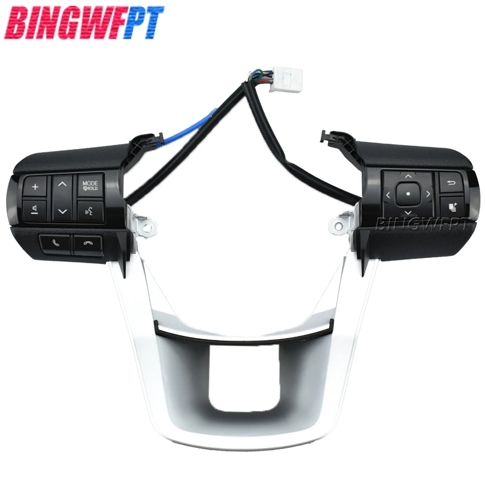 1PC Car Steering Wheel Volume Sound Button Switches 84250-0K320 84250-0K320-C1 For Toyota Fortuner Hilux Revo Rocco 2015-2020